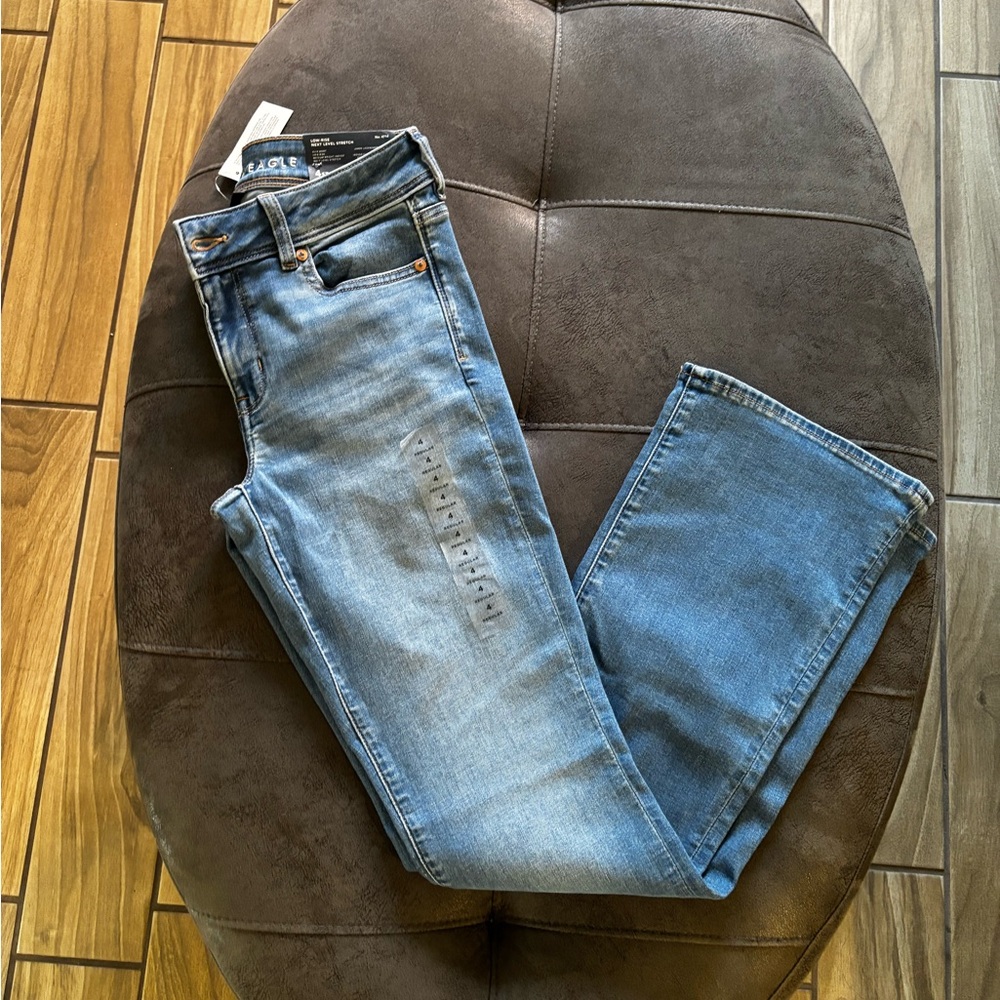 American Eagle Outfitters Women's Boot Cut Jeans - Light Blue